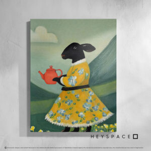 Sheep in a yellow dress | Canvas