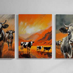 Cows Coming Home | Canvas