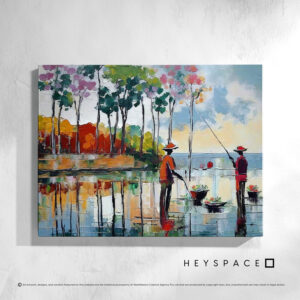 Fishing and gathering | Canvas