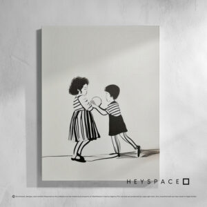 Children Playing with Ball | Canvas