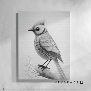 Monochrome Crested Tit